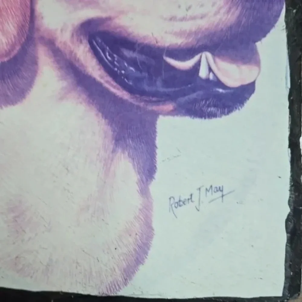 Labrador Retriever Dog Art by Robert May,‎ Slate Tile Hanging Sign, 8